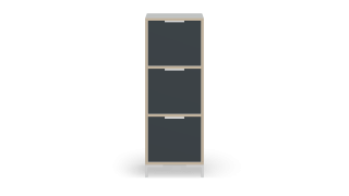 Hallway chest of drawers with folding doors